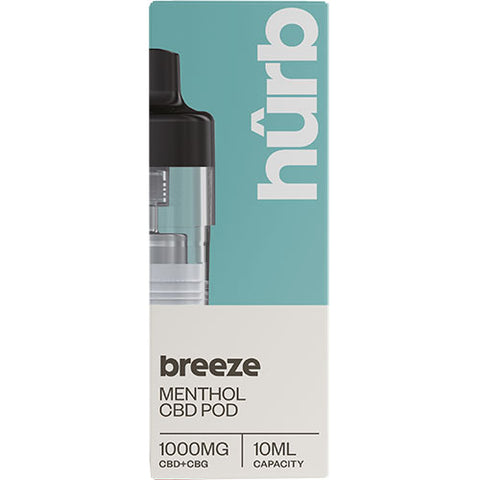Menthol - 1000mg CBD - Hurb Breeze CBD Replacement Pod