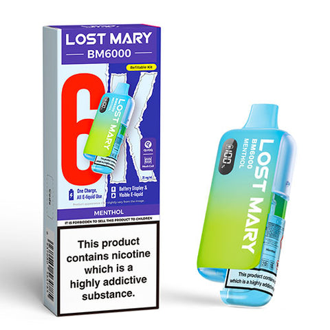 Menthol - Lost Mary BM6000 Replaceable Pod Kit