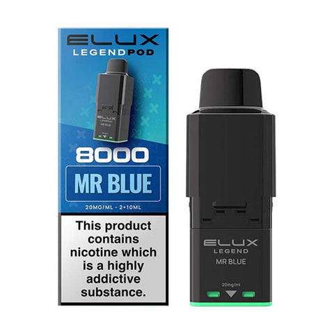 Mr Blue - 20mg - Elux Legend 8000 Refill Pod