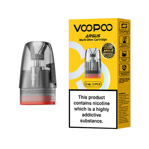Voopoo Argus Multi-Ohm Cartridge - Pod 2ml - Pod & Coil (3 Pack)