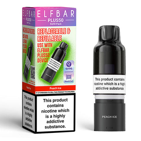 Peach Ice - Elfbar Plus50 Refill Pack