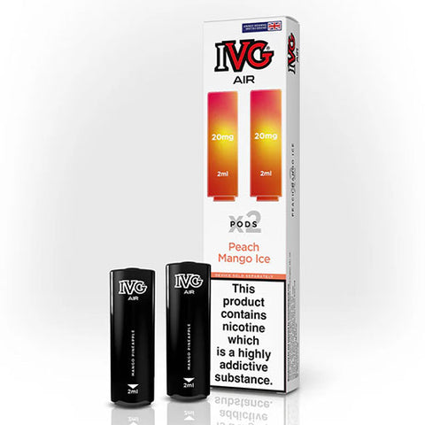 Peach Mango Ice - IVG Air Prefilled Pod (2 Pack)