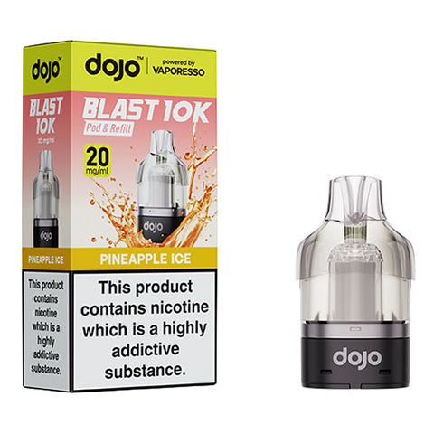 Pineapple Ice - 20mg - Dojo Blast 10k - Pod & Refill