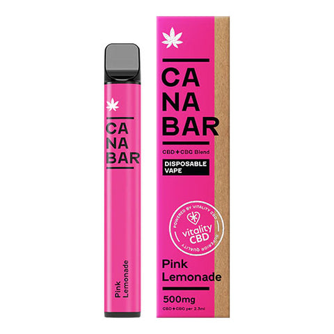Pink Lemonade - 500mg CBD + CBG - CANABAR Disposable