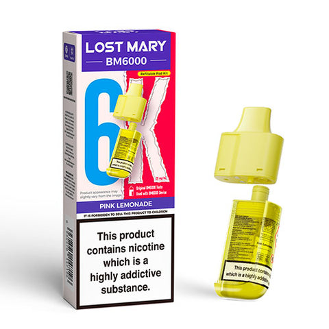 Pink Lemonade - 20mg - Lost Mary BM6000 - Pod & Refill