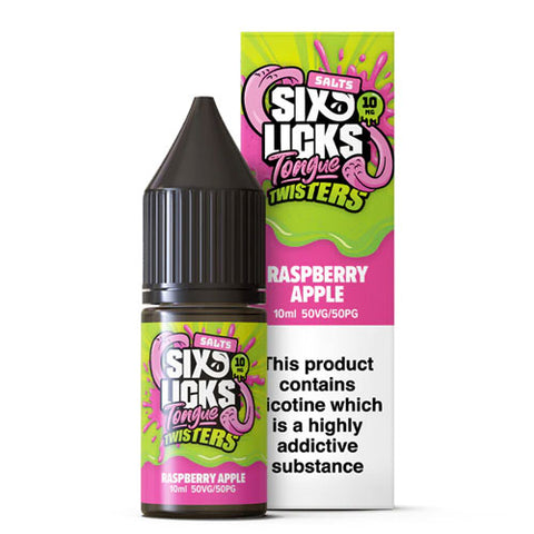 Raspberry Apple - Six Licks Tongue Twisters Nic Salts