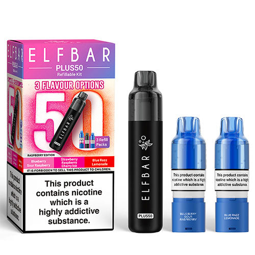 Elfbar Pod Grape Raspberry Raspberry Edition - Elfbar Plus50 Pod Kit | CRAM Vape