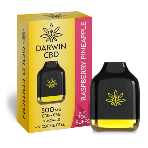 Raspberry Pineapple - 500mg CBD + CBG - Darwin CBD Disposable