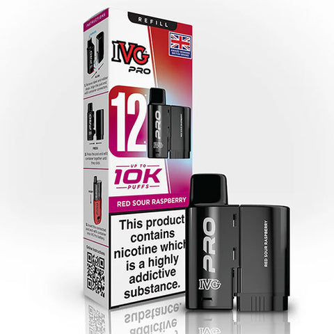 Red Sour Raspberry - 20mg - IVG Pro - Pod & Refill