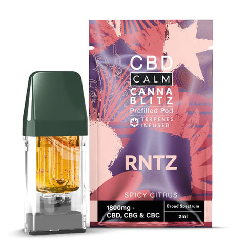 RNTZ - 1800mg - CBD Calm - Canna Blitz Prefilled Pod