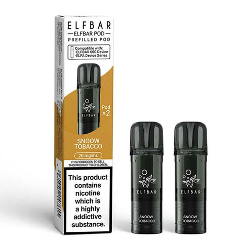Snoow Tobacco - Elfbar 600 Prefilled Pod (2 Pack)