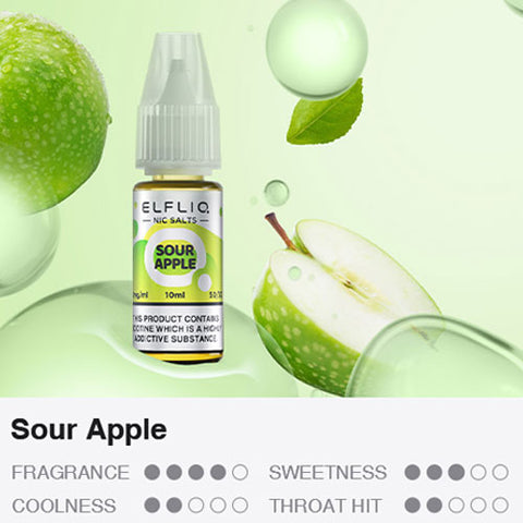 Sour Apple - ELFLIQ Nic Salts