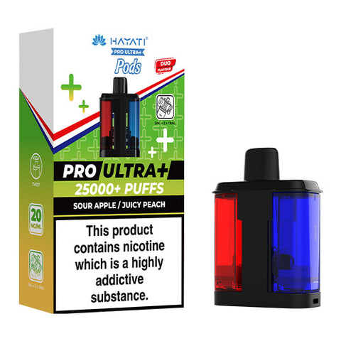 Sour Apple / Juicy Peach - Hayati Pro Ultra 25K Refill Pod