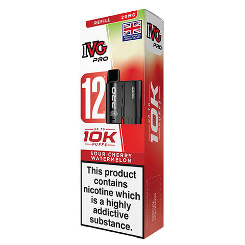 Sour Cherry Watermelon - 20mg - IVG Pro - Pod & Refill