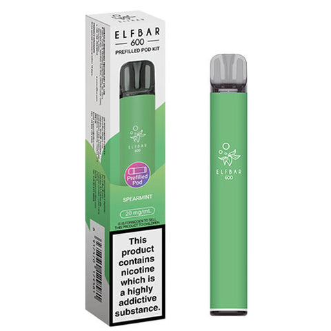 Spearmint - Elfbar 600 Prefilled Pod Kit