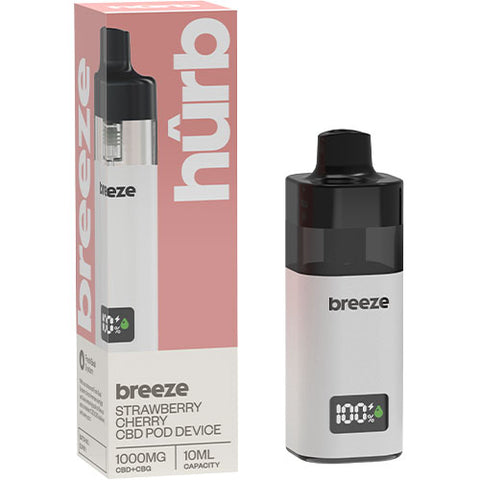 Strawberry Cherry - 1000mg CBD - Hurb Breeze CBD Pod Device