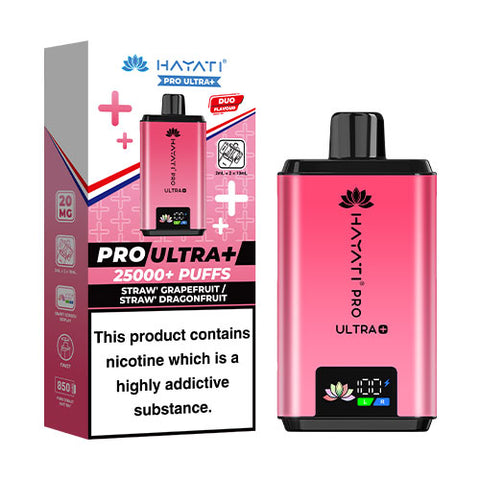 Straw Grapefruit + Straw Dragonfruit - Hayati Pro Ultra 25K