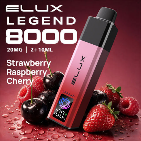 Strawberry Raspberry Cherry - Elux Legend 8000