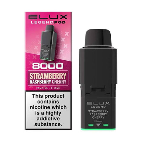 Strawberry Raspberry Cherry - 20mg - Elux Legend 8000 Refill Pod