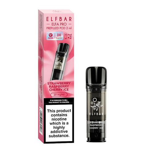 Strawberry Raspberry Cherry Ice - Elfa Pro Prefilled Pod (2 Pack)