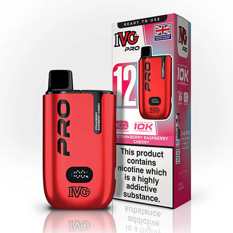 Strawberry Raspberry Cherry - ZERO NICOTINE - IVG Pro 12 Kit