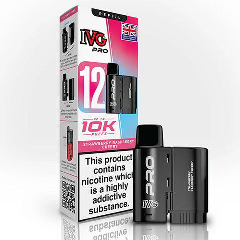 Strawberry Raspberry Cherry - 20mg - IVG Pro - Pod & Refill