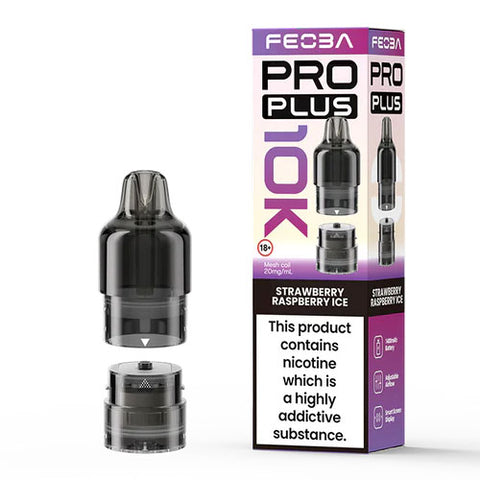 Strawberry Raspberry Ice - 20mg - Feoba Pro Plus - Pod & Refill