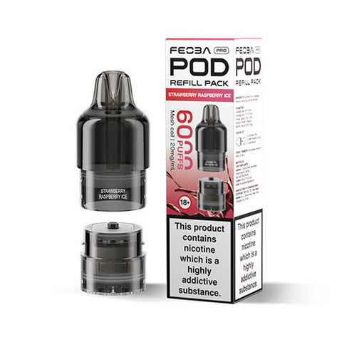 Strawberry Raspberry Ice - 20mg - Feoba Pro - Pod & Refill
