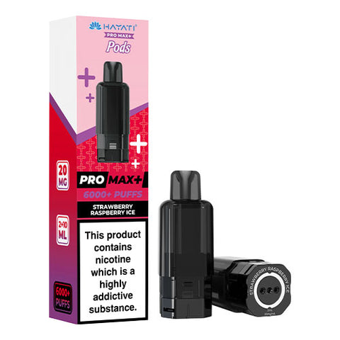 Strawberry Raspberry Ice - 20mg - Hayati Pro Max 6000 Refill Pod
