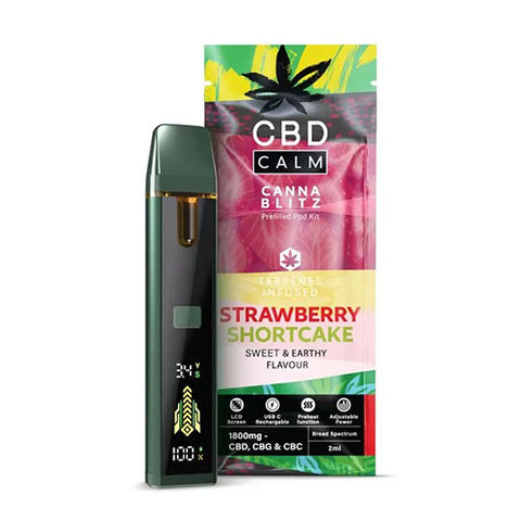 Strawberry Shortcake - 1800mg - CBD Calm Prefilled Pod Kit