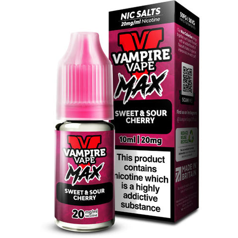 Sweet & Sour Cherry - Vampire Vape Max Nic Salts