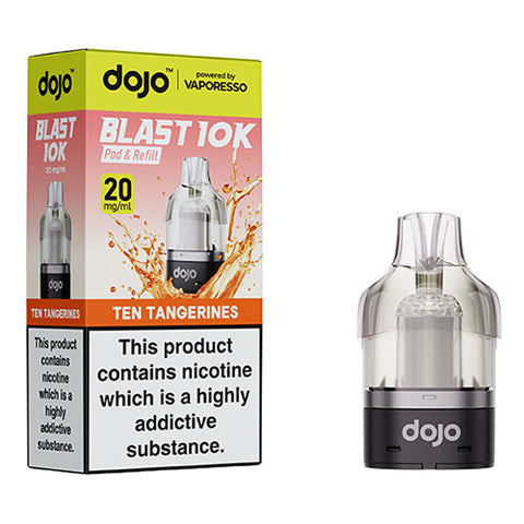 Ten Tangerines - 20mg - Dojo Blast 10k - Pod & Refill