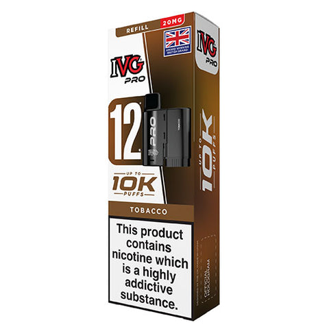 Tobacco - 20mg - IVG Pro - Pod & Refill
