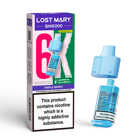Triple Berry - 20mg - Lost Mary BM6000 - Pod & Refill