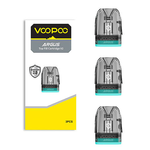 Voopoo Argus Top Fill Cartridge V2 - Pod 2ml - Pod & Coil (3 Pack) | CRAM Vape Voopoo Argus Top Fill Cartridge V2 - Pod 2ml - Pod & Coil (3 Pack) | CRAM Vape