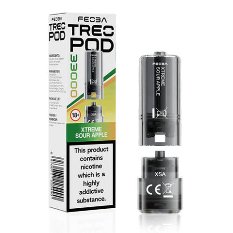 Xtreme Sour Apple - 20mg - Feoba Treo - Pod & Refill