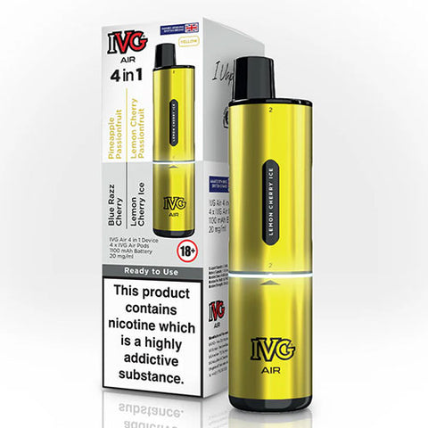 Yellow (Multi Flavour) - IVG Air 4 in 1 Starter Kit