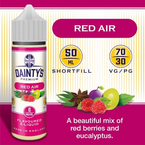 Red Air - Dainty's 50ml - CRAM Vape - Scunthorpe Vape Store and Doncaster Vape Store