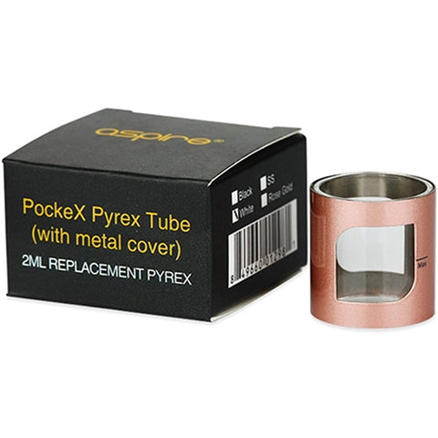 Aspire PockeX Glass Tube & Metal Cover
