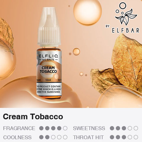 Cream Tobacco - ELFLIQ Nic Salts