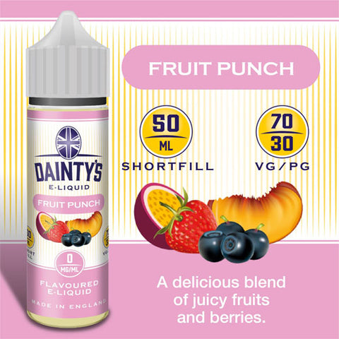 Fruit Punch - Dainty's 50ml - CRAM Vape - Scunthorpe Vape Store and Doncaster Vape Store