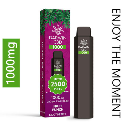 Fruit Punch - 1000mg CBD - Darwin CBD Disposable