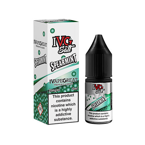 Spearmint - IVG Salts - CRAM Vape - Scunthorpe Vape Store and Doncaster Vape Store